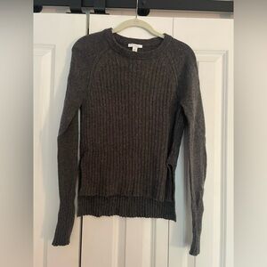 Daily Ritual Charcoal Ribbed Sweater